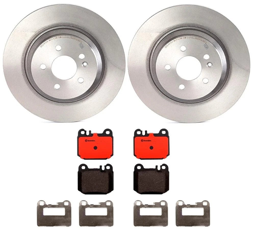 Brembo Rear Brake Kit Ceramic Pads Disc Rotors for Mercedes-Benz ML Class (1998–2005)