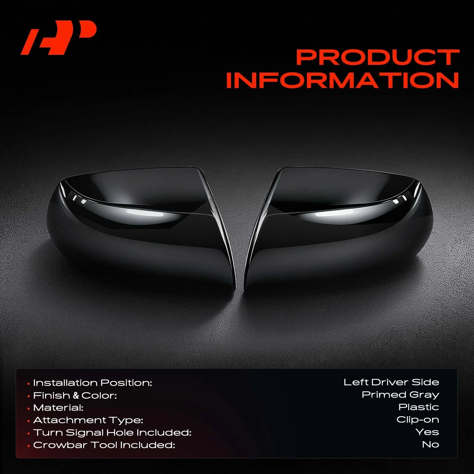 Left Mirror Cover Cap for Mercedes-Benz C250 C400 C43 AMG E450 E550 (2012–2021)