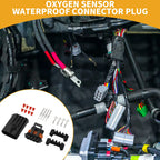 Set of 4 Pin Oxygen Sensor Waterproof Connector Plug for Buick 