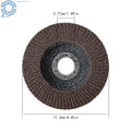 Set of 10 Zirconia Type 27 Flap Discs 4.5" Grinding Wheels 40 Grit 7/8" Arbor