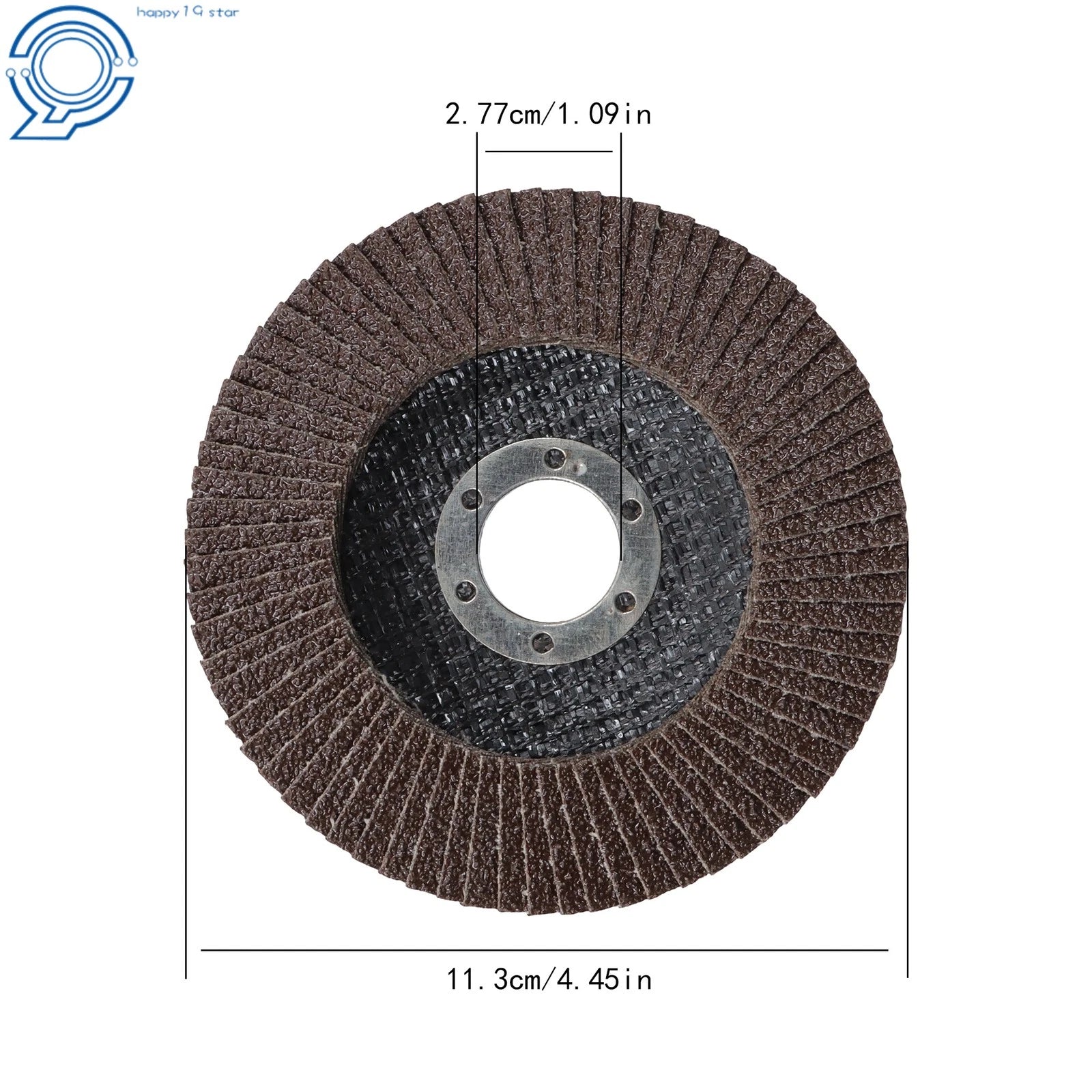 Set of 10 Zirconia Type 27 Flap Discs 4.5" Grinding Wheels 40 Grit 7/8" Arbor