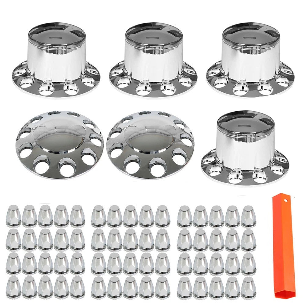 Chrome Hub Cover for Semi Truck (Fits Various Models)