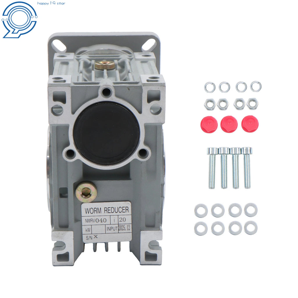 Worm Gearbox RV40 for Nema34 Stepper Motor (20:1 Ratio)