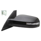 Replacement Driver Side Power Door Mirror w/Heated Glass w/Signal Light