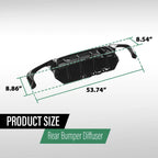 Rear Bumper Diffuser for BMW F10 5 Series M Sport (2012–2016) Gloss Black