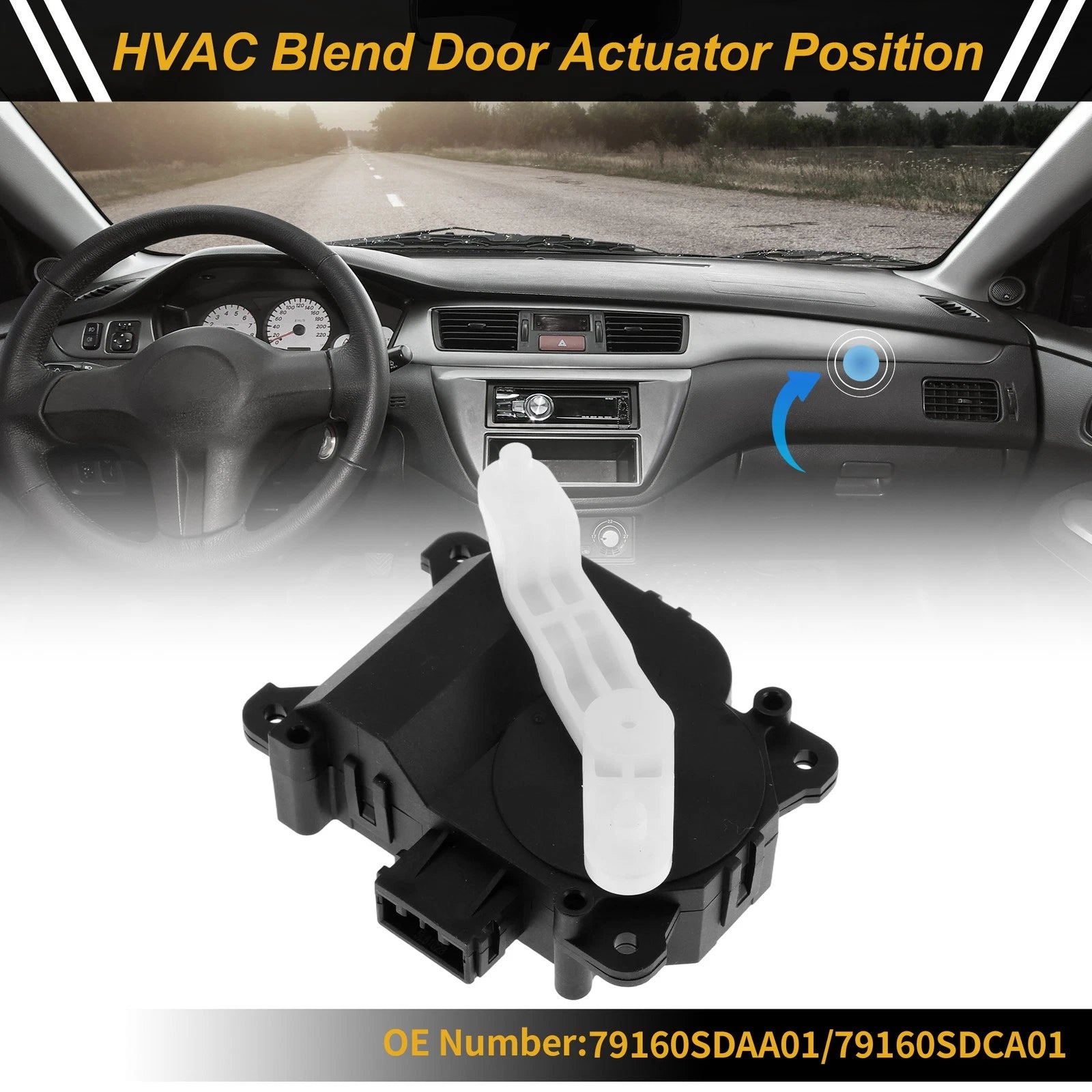 HVAC Heater Blend Door Actuator for Honda Accord (No. 79160SDAA01)