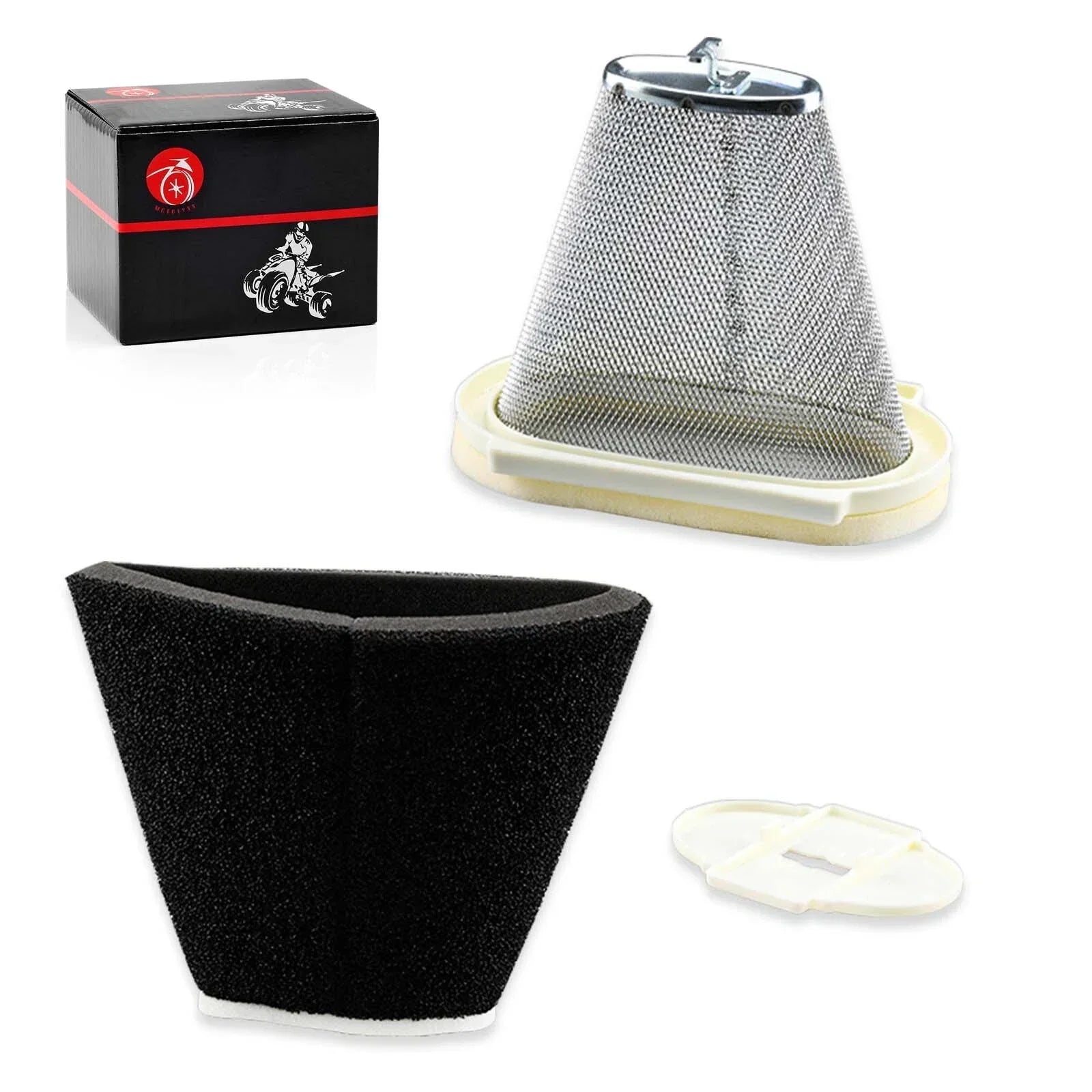 Air Filter & Cage Guide & End Cap for Yamaha Raptor 660R YFM660R (2001–2005)