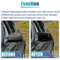 Door Wing Rearview Side Mirror Cover Cap Black for BMW 535i GT (2011-2013)