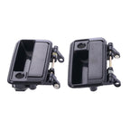 Door Handle Outer Black 4 x for Suzuki Swift (1989–1999)