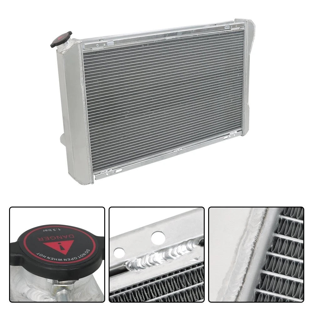 3 Row Radiator Kit with Shroud Fan & Thermostat for Chevy Camaro Pontiac Firebird (1982–1992)