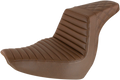 SADDLEMEN Step-Up Seat Tuck-n-Roll Brown for Harley Davidson FXLR (1988–2023)