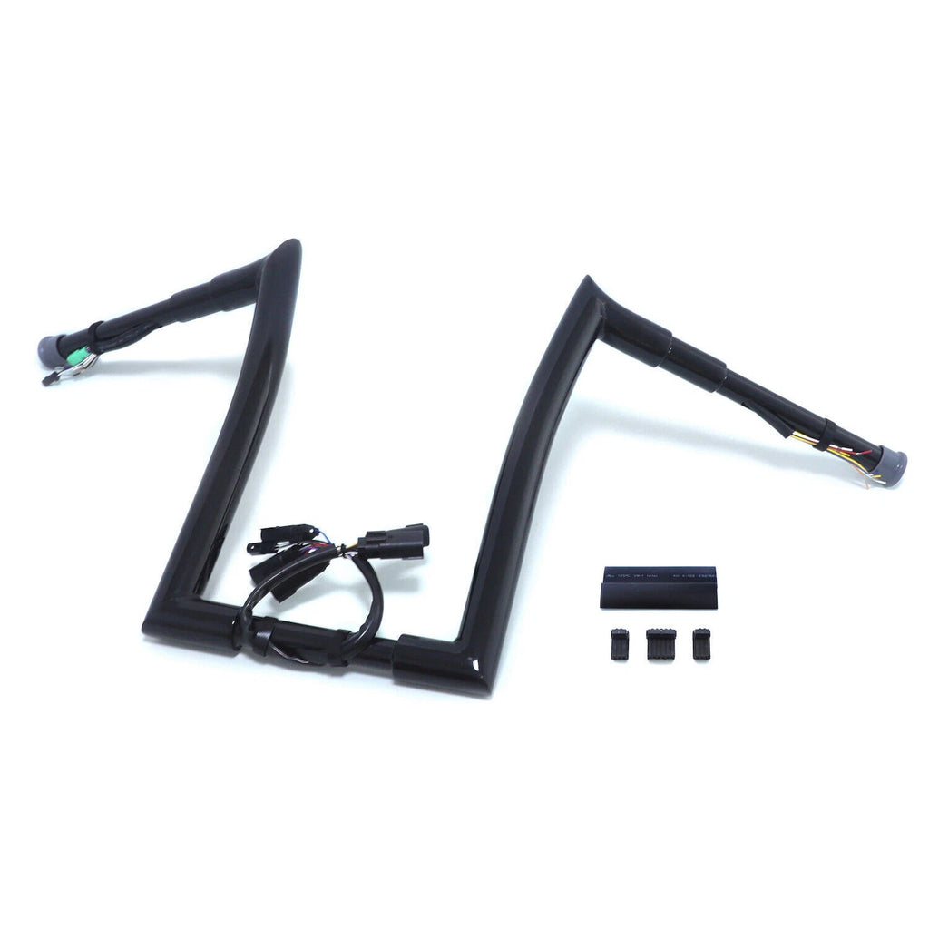 1.5" Prewired Handlebar for Harley Road King FLHRC (2008–2013) Spike Corner 12"