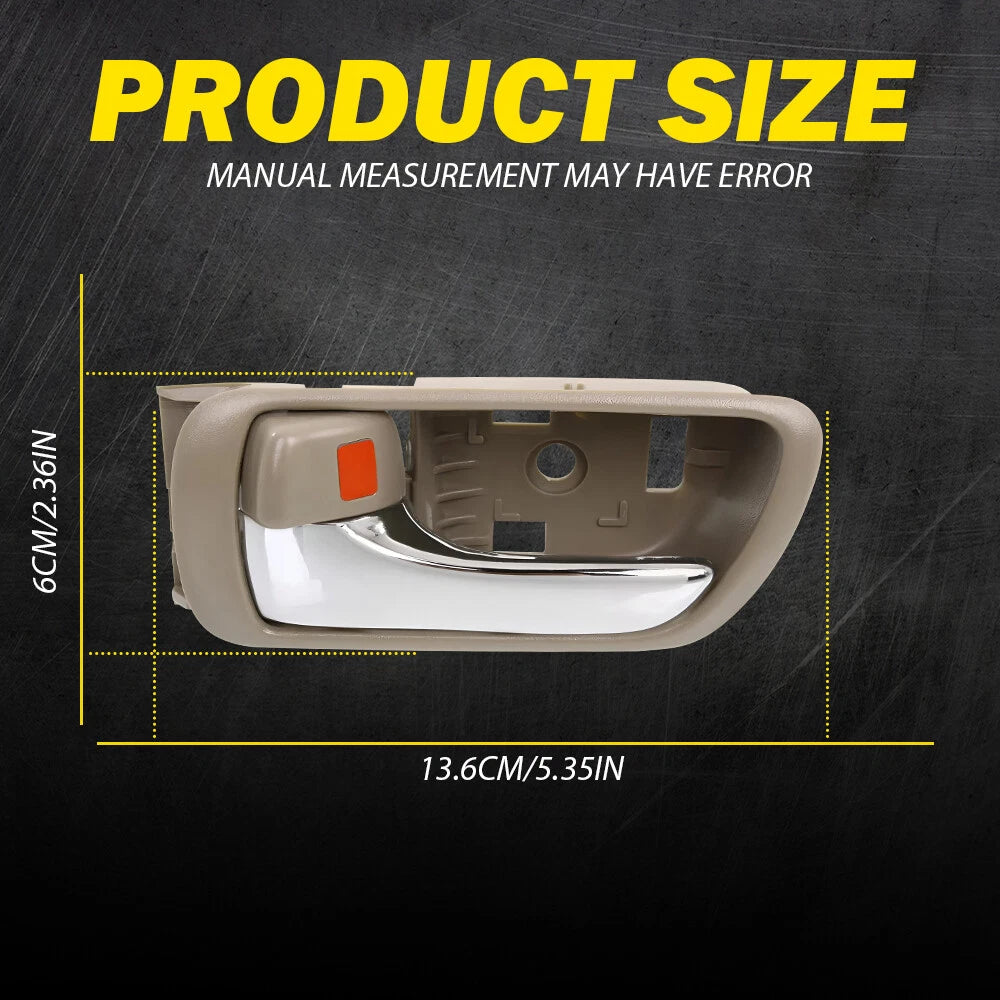 Chrome Door Handle for Toyota Camry (2002–2006) Front/Rear Left Inner