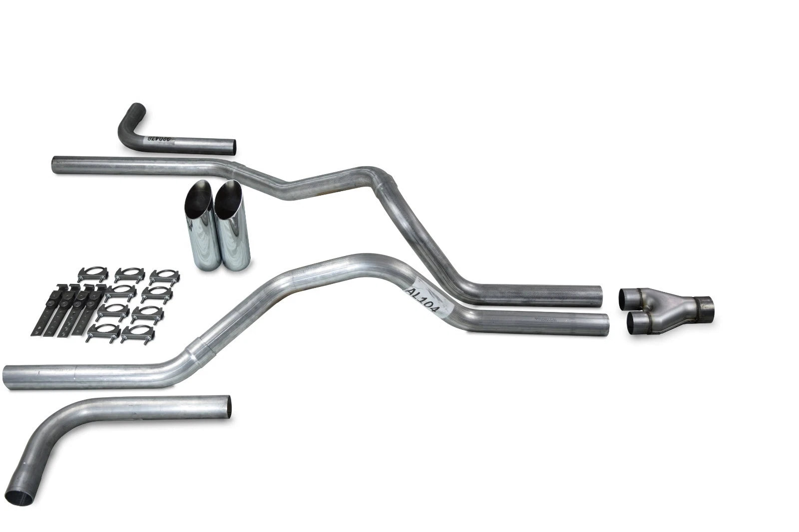 2.5" Dual Exhaust Kit for Ford F150 (2015–2020) - Y Pipe, Slash Tips, Side Exit