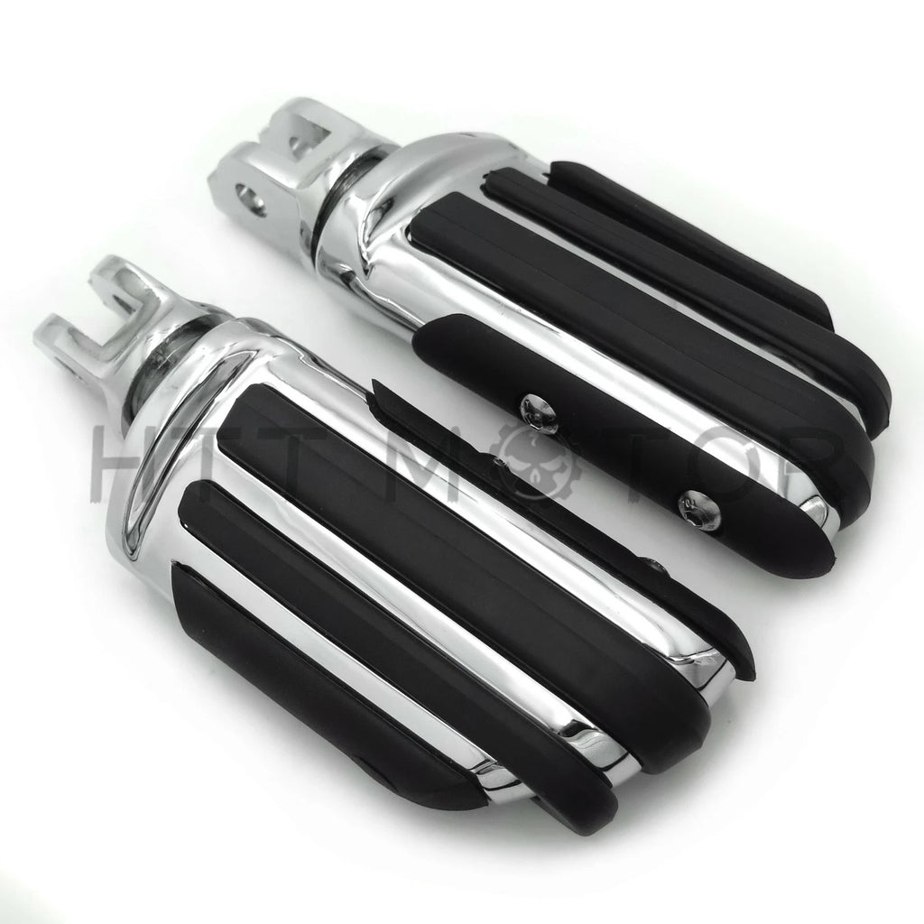 Chrome Rubber Pilot Footpeg for Harley Breakout FXBR / Breakout 114 (2018–2019)