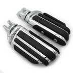 Chrome Rubber Pilot Footpeg for Harley Breakout FXBR / Breakout 114 (2018–2019)