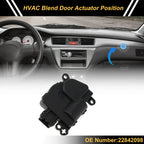 HVAC Heater Blend Door Actuator for Chevrolet Corvette (2014–2019) No. 22842098
