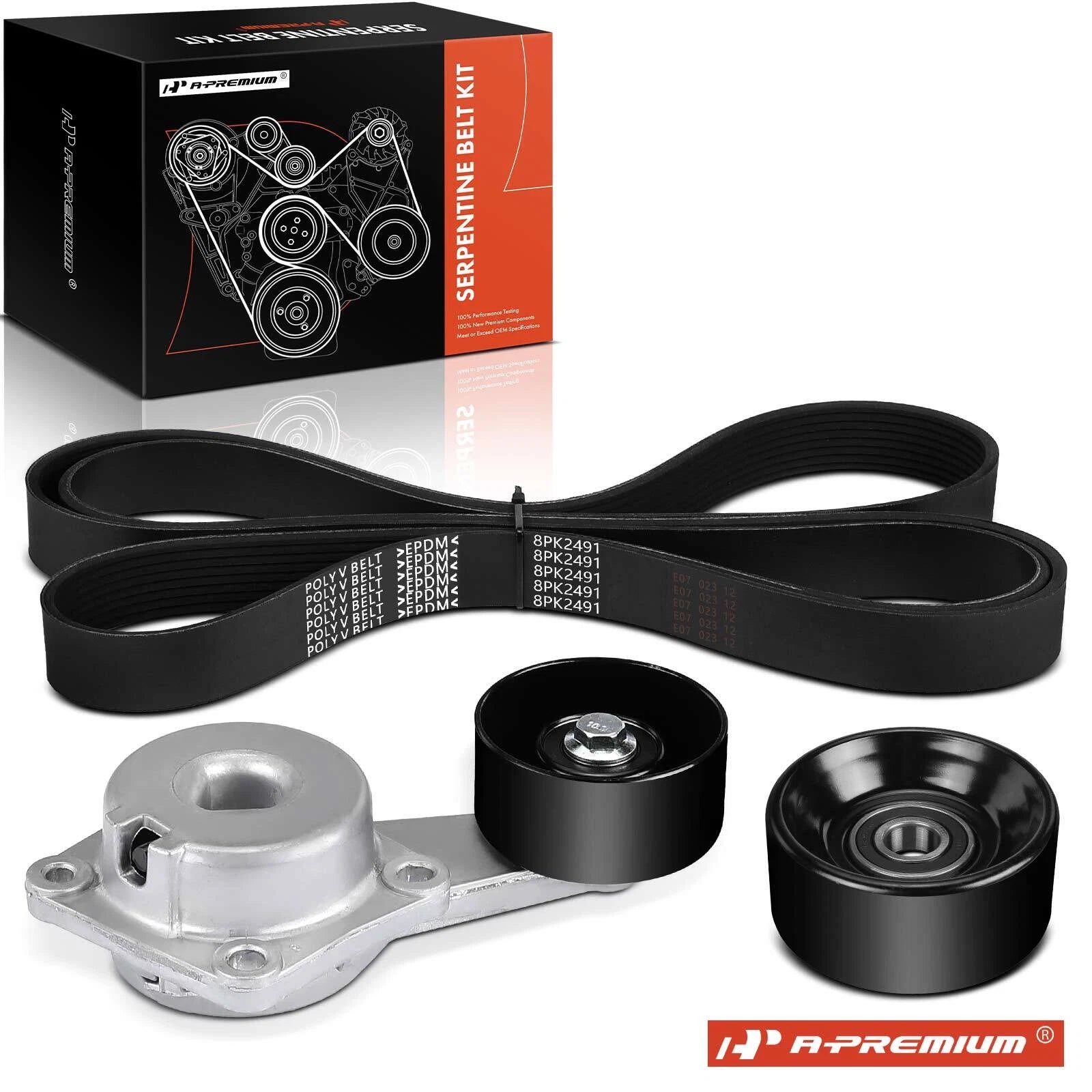3X Serpentine Belt Drive Component Kit for Ford Expedition (1997–2001)