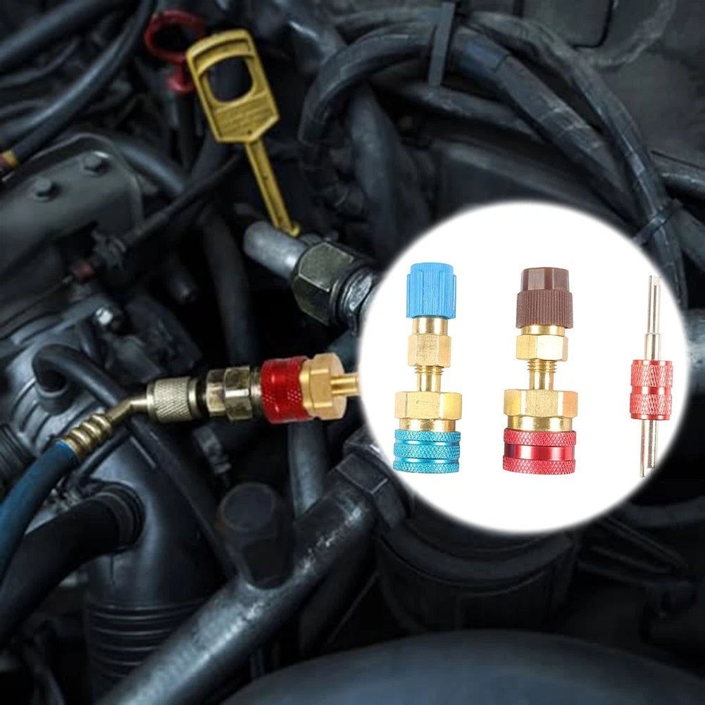 Hose Connectors for R1234YF to R134A Car AC (Set of 2)