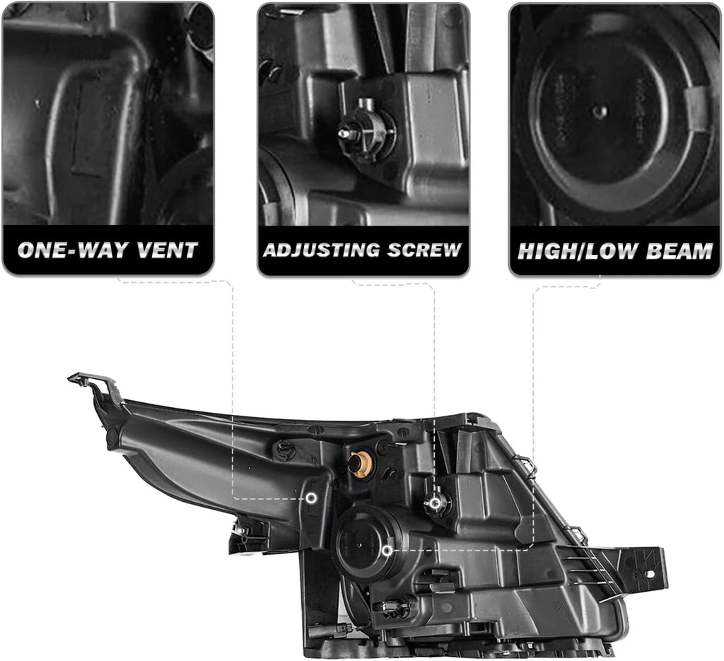 Headlight for Ford Explorer (2011–2015) Halogen Driver Side