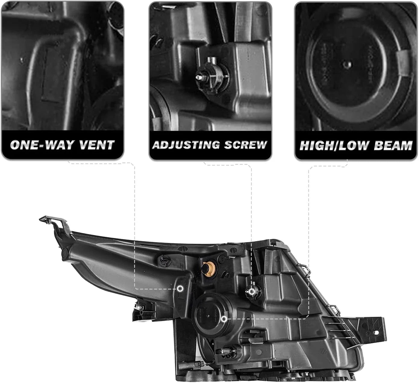 Headlight for Ford Explorer (2011–2015) Halogen Driver Side