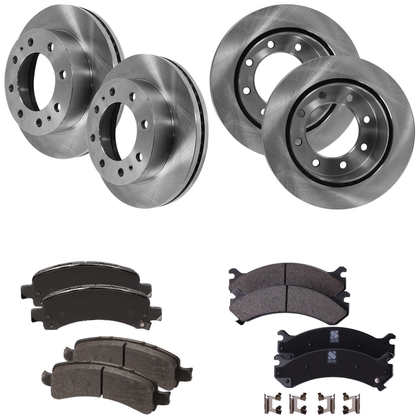 Brake Disc and Pad Kit for Chevrolet Express Savana 3500 (2003–2017)