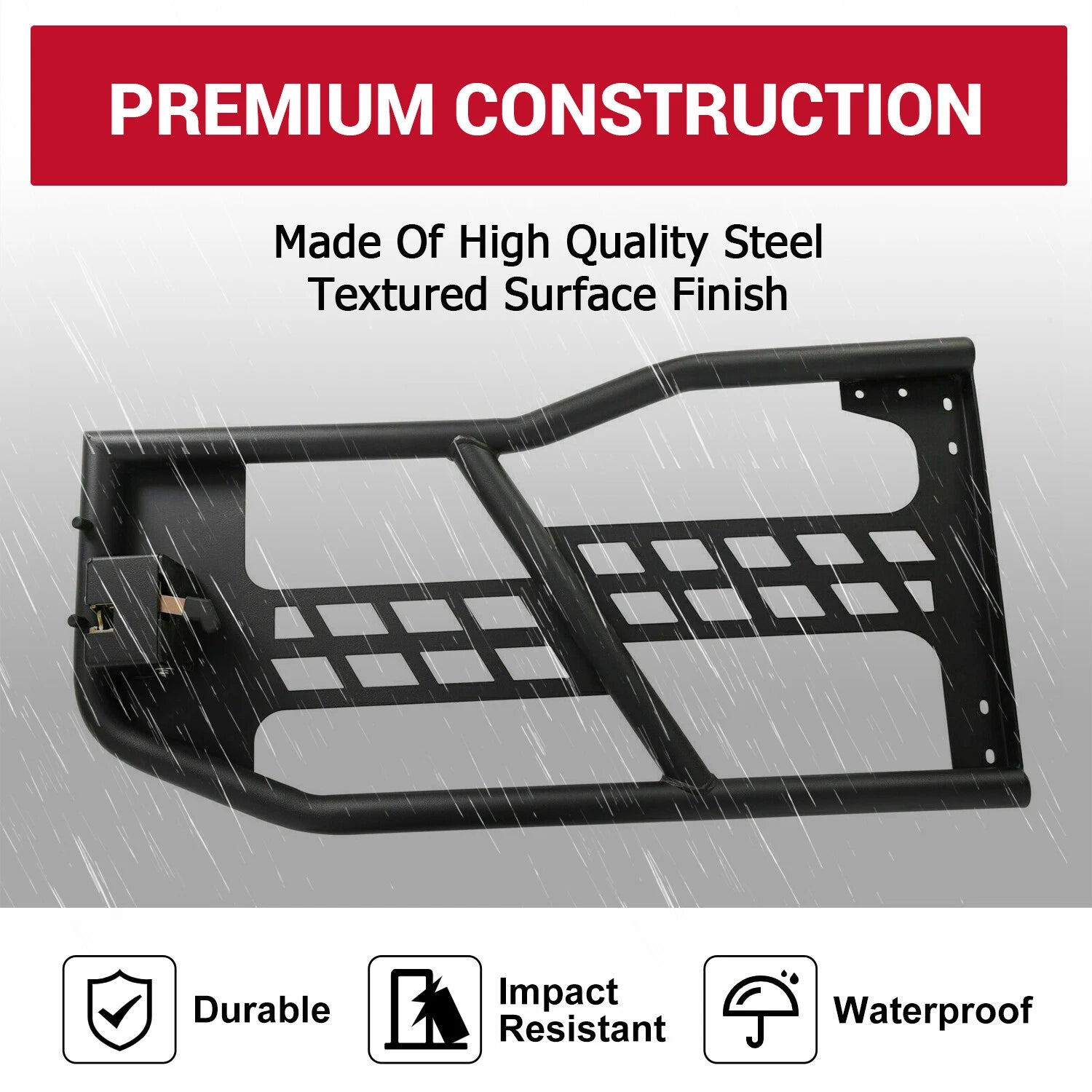 Set of 4 Tubular Doors for Jeep Wrangler JK (2007-2018)