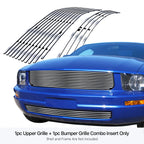 Steel Chrome Billet Grille Insert for Ford Mustang V6 (2005-2009)