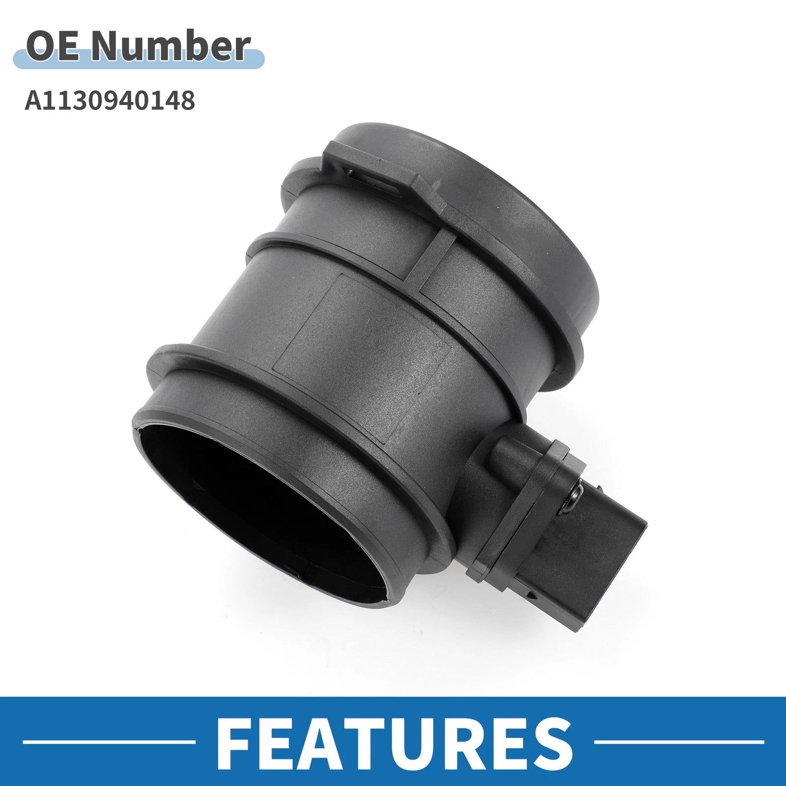 MAF Mass Air Flow Sensor Assembly No.A1130940148 for Mercedes-Benz E430 E500 (1998–2002)