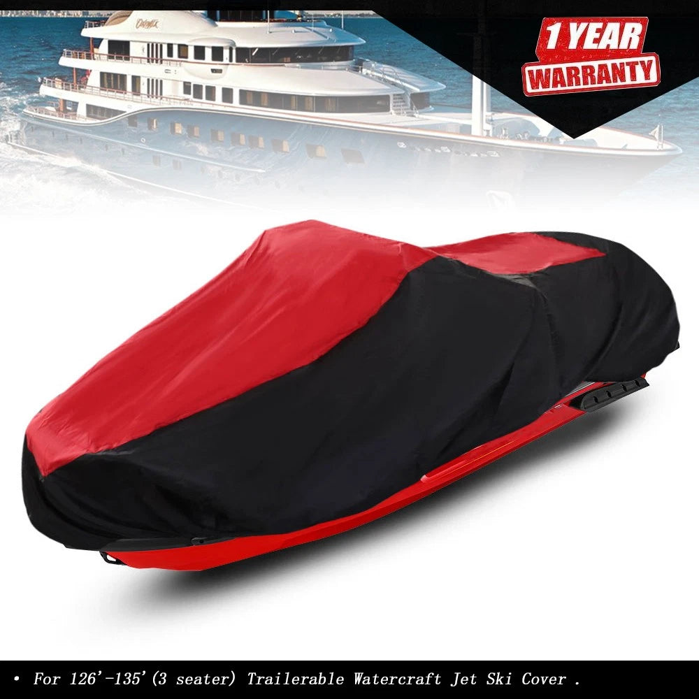Jet Ski Cover for Elite JetPro 126"-135" 3 Seater (Fits 420 Denier)