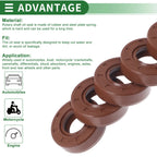Set of 5 Oil Seal Rotary Shaft Seal FKM Rubber 17x35x10mm