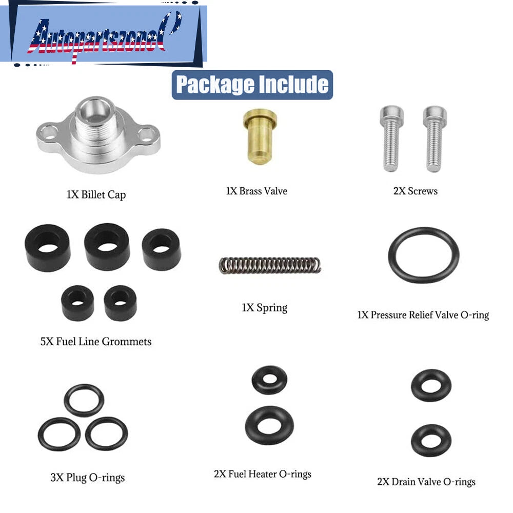 Diesel Fuel Relief Pressure Spring & Seal Kit for Ford Powerstroke (1999–2003)