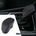 Auto Gear Shifting Knob Cover for Toyota RAV4 (2019–2023) Black Blue Stitches