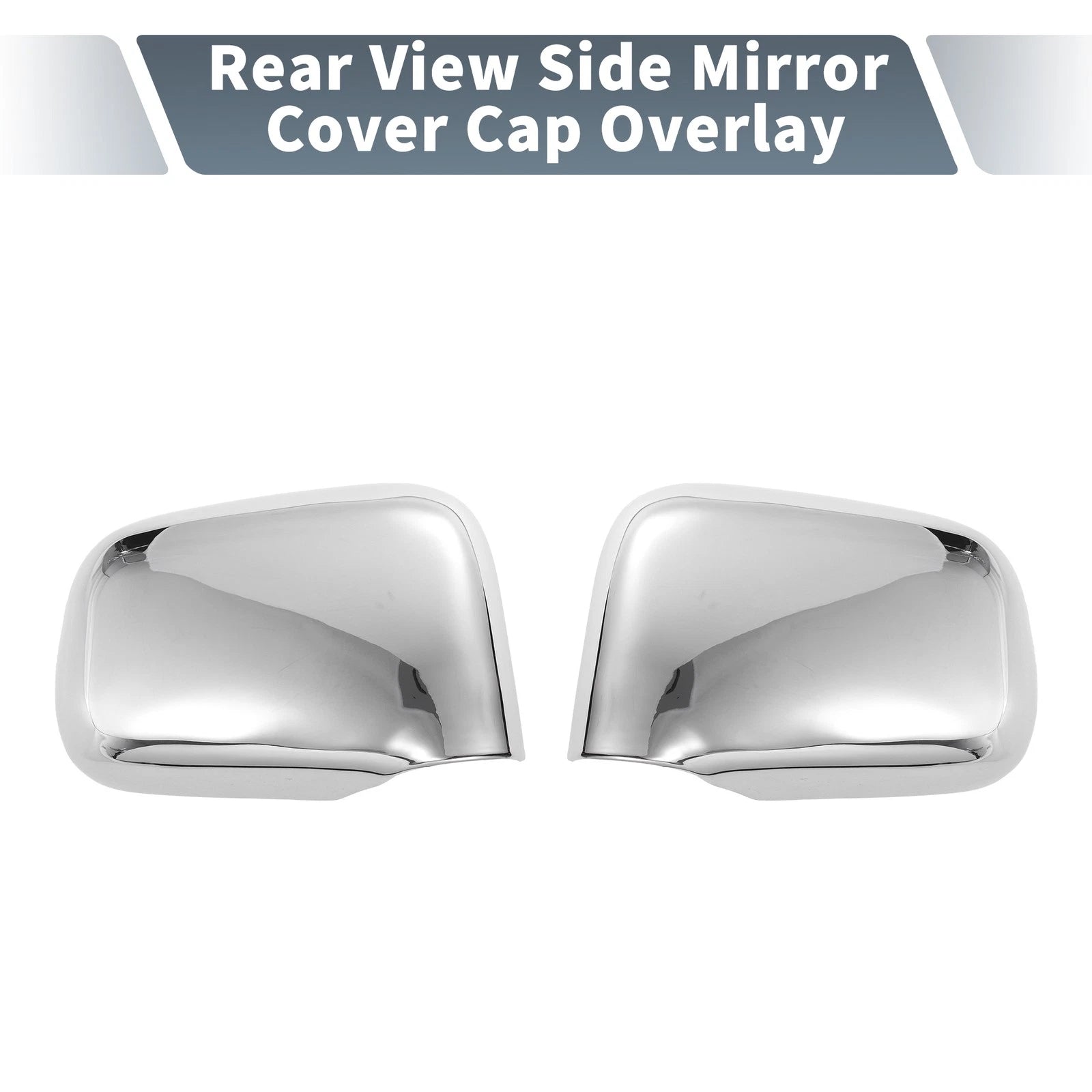 2X Rearview Mirror Cover Overlay Chrome for Honda CR-V (1992–2001)