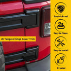 Tailgate Hinge Cover Trim for Jeep Wrangler JK (2007–2018)