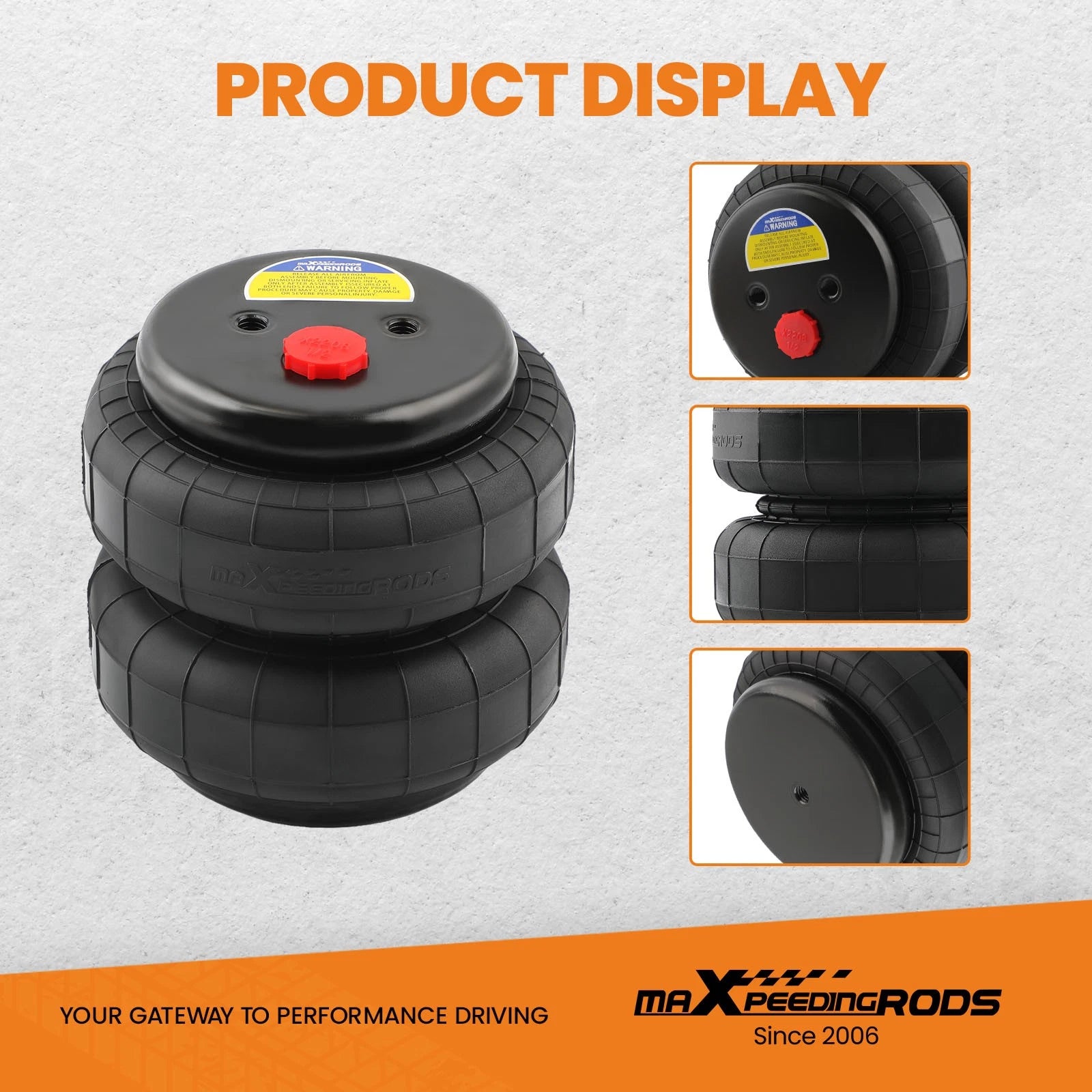 Air Spring Bag for Heavy Duty Universal Air Suspension (2500 lb)