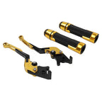 Folding Extendable Brake Clutch Levers & Handlebar Grips for Suzuki DL1000