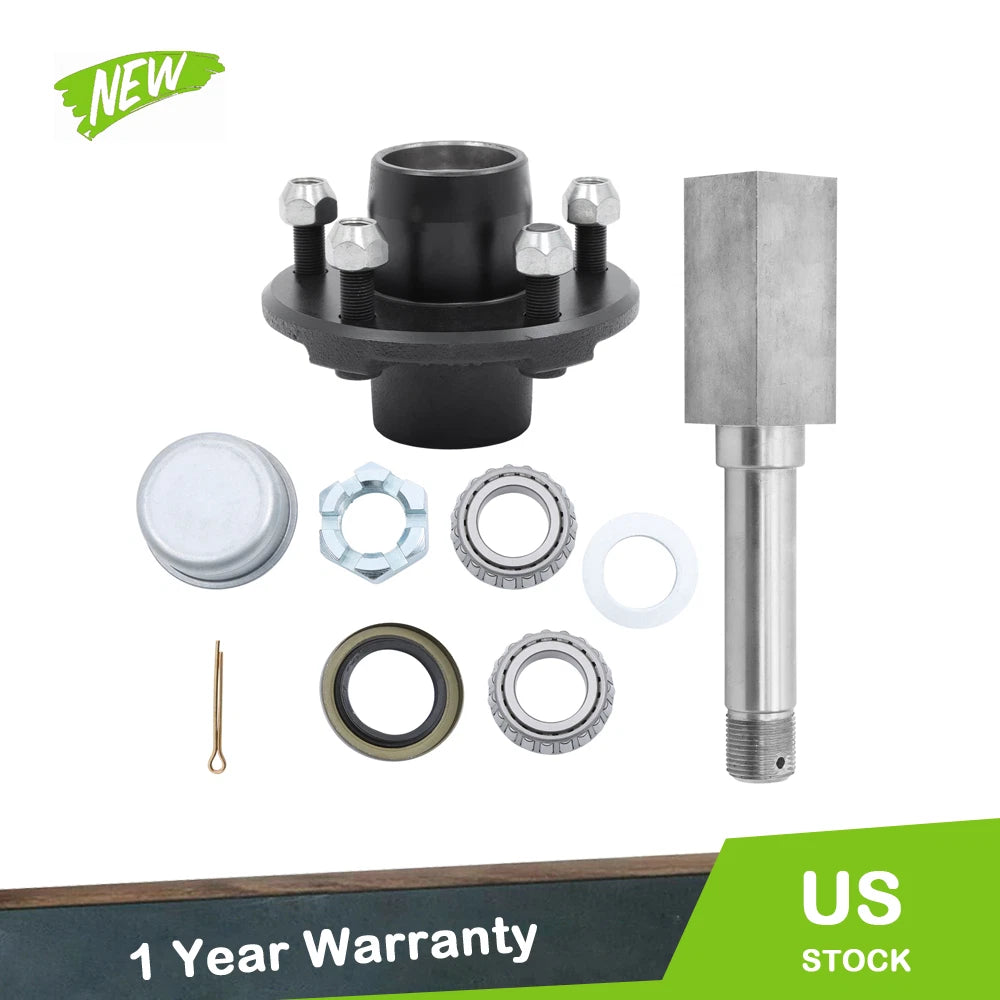 7-Piece Trailer Hub Kit for Square BT16 Spindle (5 on 4.5")