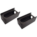 Set of 2 Steel Trailer 6" Oval Tail Light & 2" Round Side Light Mount Box