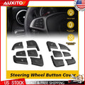 Steering Wheel Button Silver Trim Cover for Mercedes Benz CLA CLS (2015–2019)