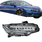 Full LED Right Side Headlight for Honda Civic (2016–2019)