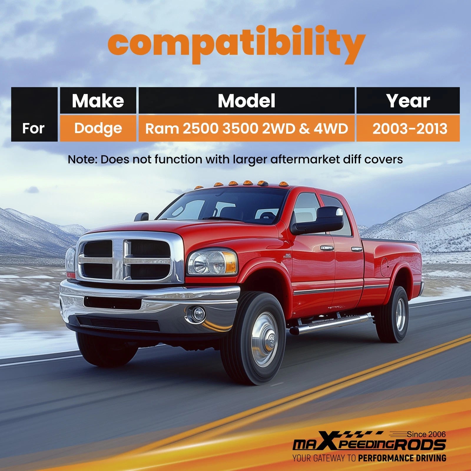 Adjustable Front Track Bar Arm Rod for Dodge Ram 2500 3500HD (2003–2004)