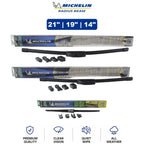 Set of 3 Michelin Radius Beam Wiper Blades for Mazda (2004–2009)