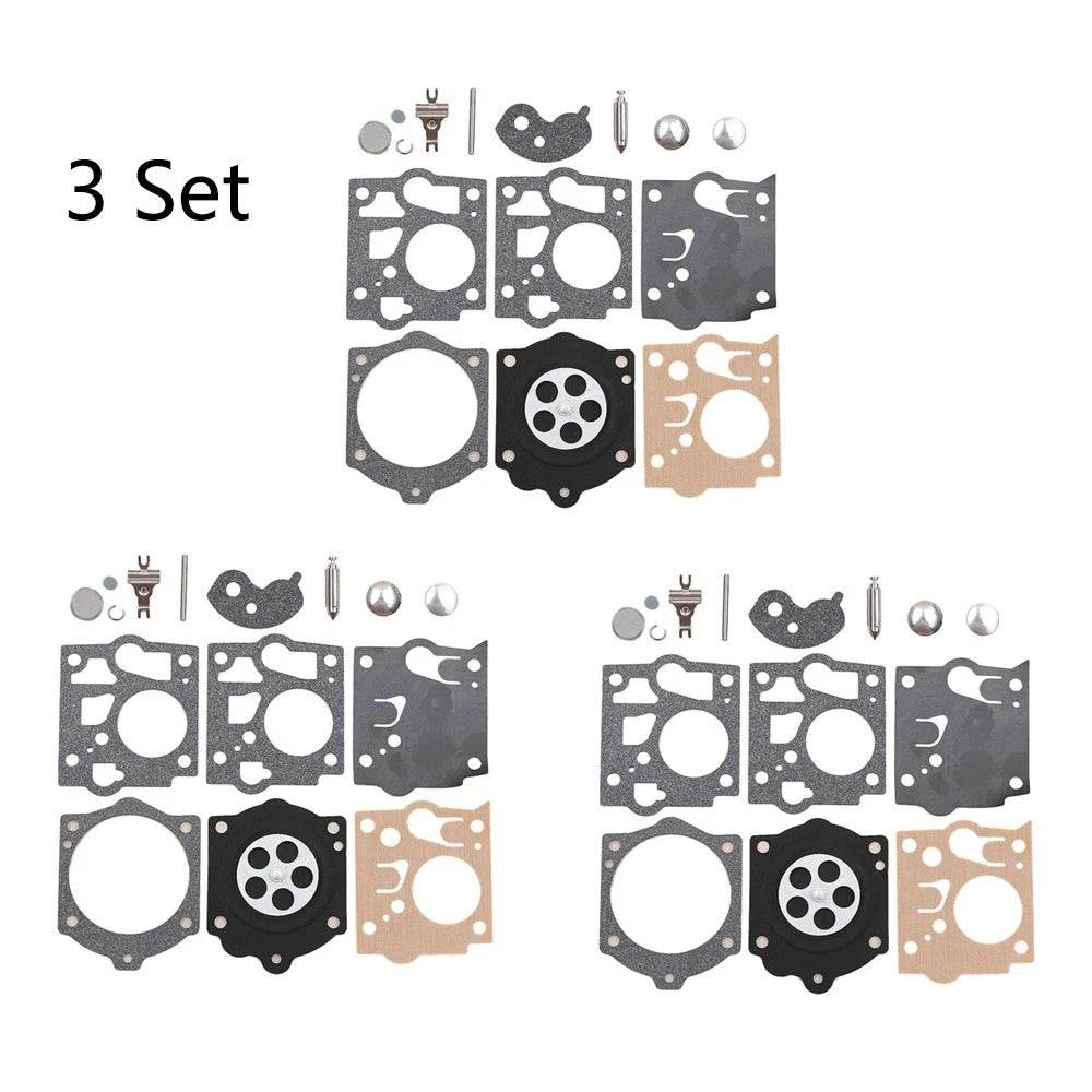 Set of 3 Carburetor Repair Kits K10-SDC for McCulloch Homelite Echo