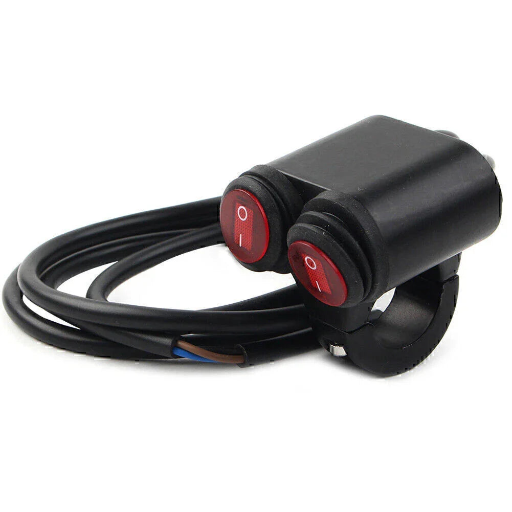 7/8" 22mm Motorcycle Handlebar Headlight Fog Spot Light Switch