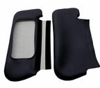 Sunvisors Cover Skin for Ford Mustang (1987–1993) Black PVC Leather