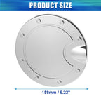 Fuel Tank Cover Door Cap for Dodge Ram (2010–2017) Silver Tone