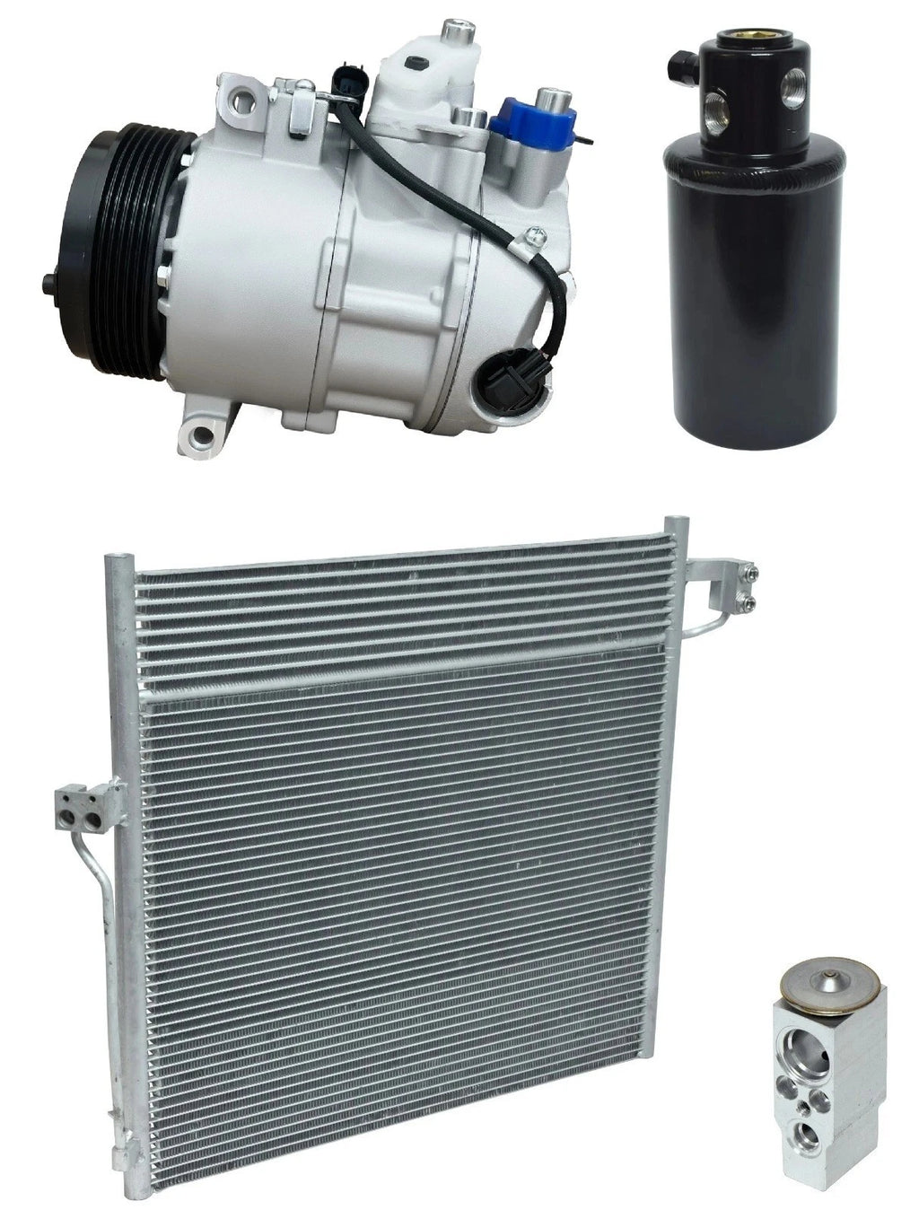 AC Compressor Kit With Condenser for Mercedes GL550 4.7L (2013–2015)