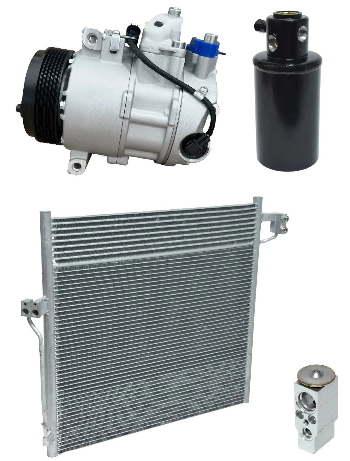 AC Compressor Kit With Condenser for Mercedes GL550 4.7L (2013–2015)