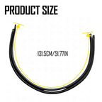 Set of 2 Black Roof Top Trim Molding for Honda Civic (1996–2000)
